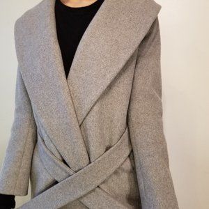 Light Grey Winter Coat- Long